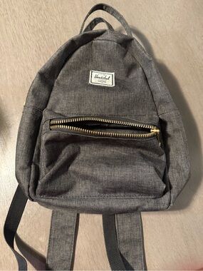 Herschel Supply Company Small Backpack in Heather Gray with Gold Zipper